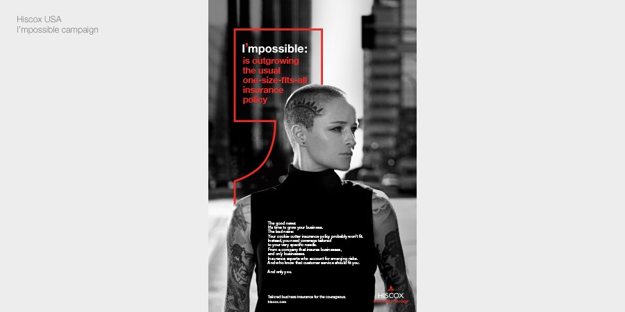 Hiscox USA Impossible advertising campaign