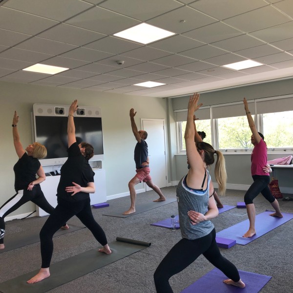Hiscox WeMind network yoga in Colchester