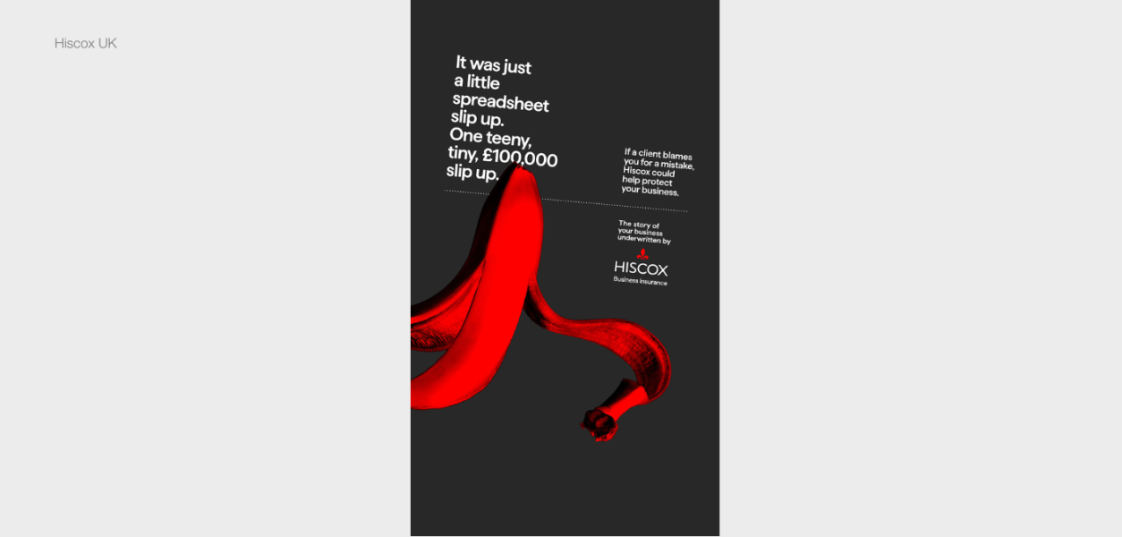 Hiscox UK advert banana