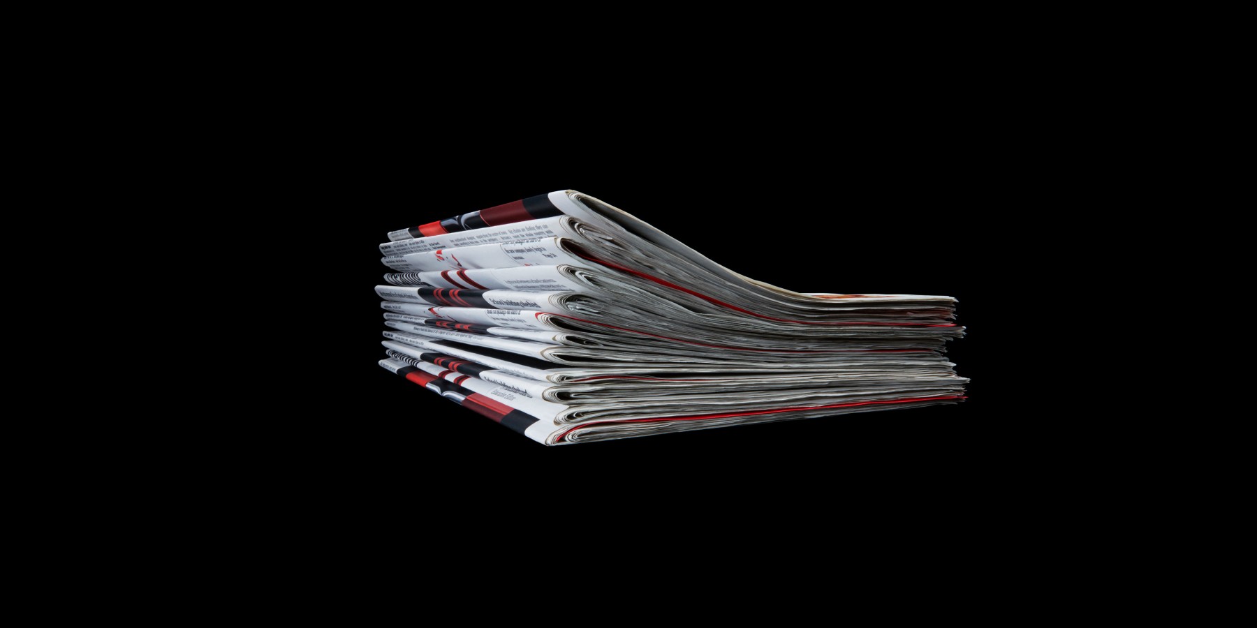 Stack of newspapers