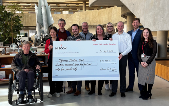 Hiscox’s York office raises £20,000 for Different Strokes